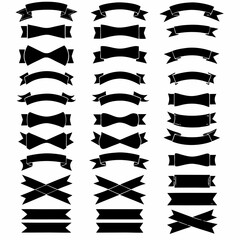 Ribbon Set Vector  Icons