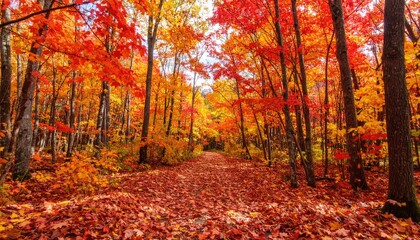 Fototapeta premium Autumnal Forest Path