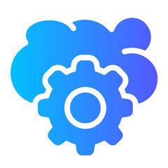  Ai cloud service icon