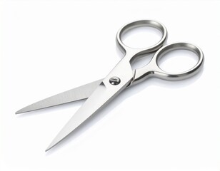 Standard Office & Craft Scissors: Everyday Cutting Tool on white background 