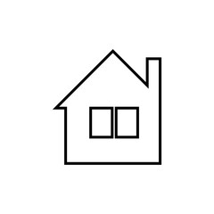 House simple icon isolated on white background