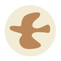 boho abstract shape vector