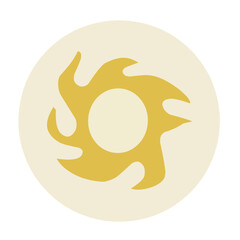 boho abstract shape vector