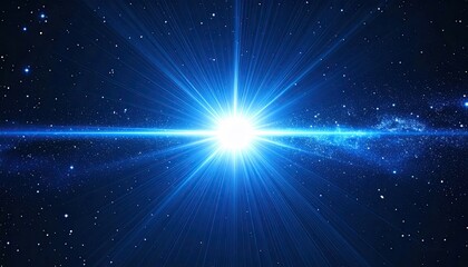 Obraz premium Bright starburst in space