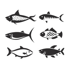 Fish Set Vector Art, Icons, and Graphics