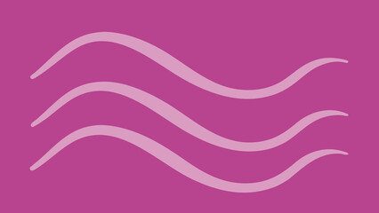 Abstract artistic wave patterns in various shades of purple on a solid colored background