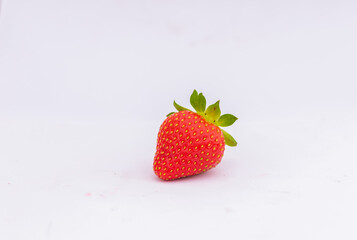 strawberries isolated on white background 