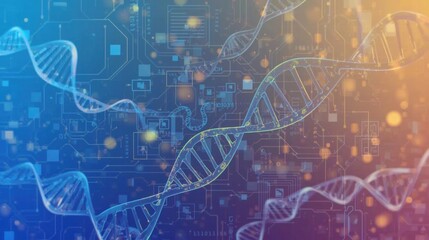 An illustration of a bioinformatic DNA
