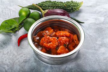 Chinese cuisine - Prawn sweet and sour sauce