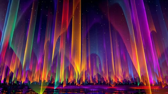 Urban Light Show Animation/都市の光ショーアニメーション7