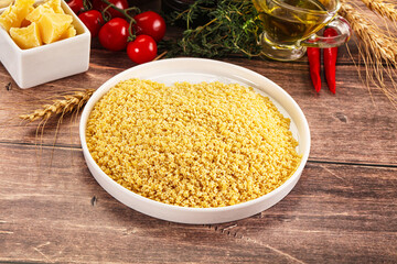 Italian cuisine - dry stelline pasta