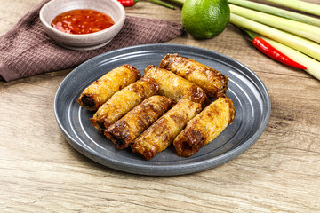 Vietnamese fried stuffed spring roll