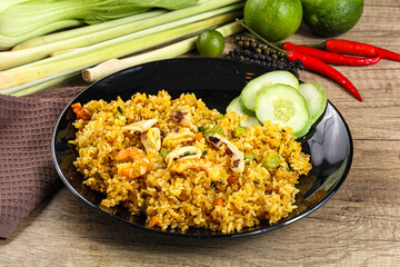Asian Fried rice with seafood