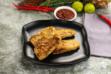 Indian chiken kebab minced meat