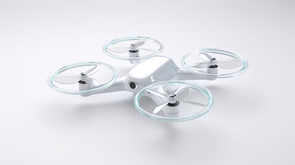 Modern white drone showcasing advanced aerial technology and autonomous flight innovation