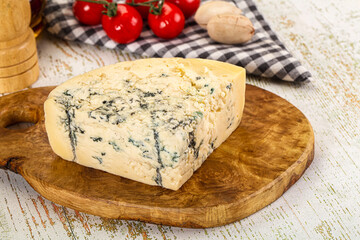 Gourmet blue cheese with mold