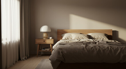 bedroom in hotel room