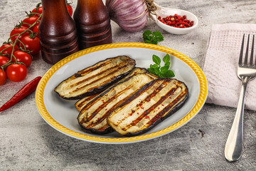  Vegan Grilled eggplant slices snack