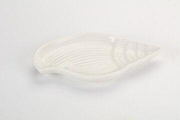 Empty white table for fish and seafood