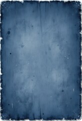 Distressed Blue Denim Texture Background with Faded Indigo and Clear Text Space 