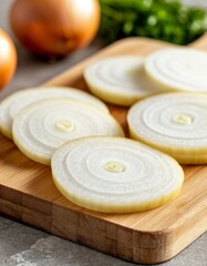 Sliced Onion Rings Close-Up