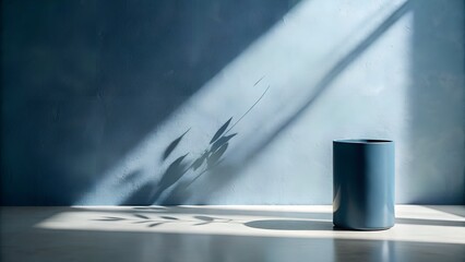 Blue Flowers, Pot, Sunlight, and Shadows