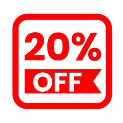 20% off tag