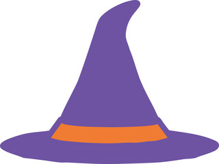 Halloween hut isolated on white background-1-1-purple