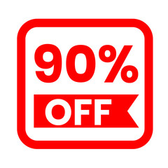 90% off tag