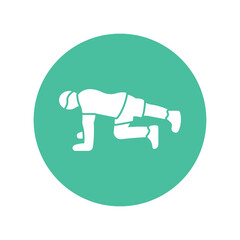 Burpees Vector Icon which can easily modify or edit