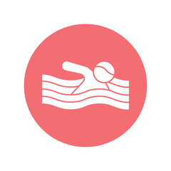 Swimming Vector Icon which can easily modify or edit