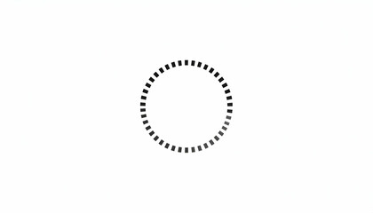 Loading circle animation with digital, and abstract.