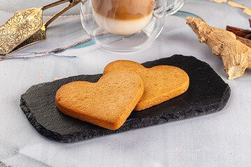Sweet ginger cookies for snack