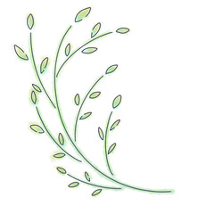 水彩の植物