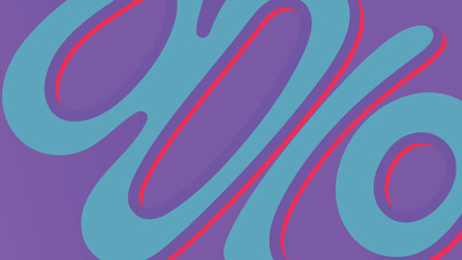 Fototapeta premium Abstract geometric swirls in shades of purple teal and red creating a unique pattern