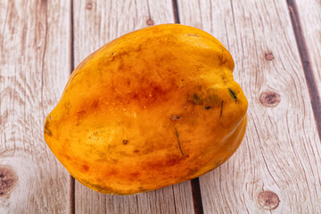 Ripe sweet fresh whole papaya