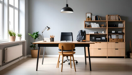 Modern Home Office Workspace.