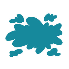 blue bomb effect illustration