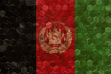 Great Afghanistan wooden grunge flag