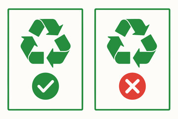 Obraz premium recycling symbol on a white background