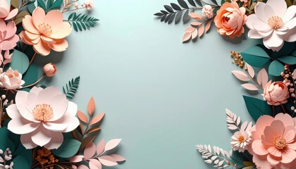 Floral arrangement creation home studio digital art tranquil atmosphere close-up view paper craft inspiration