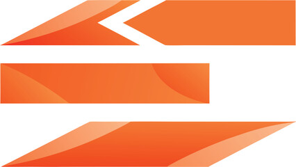 Abstract orange shapes modern design composition for graphic design and visual communication