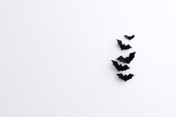 Silhouettes of flying bats create an eerie ambiance, perfect for
