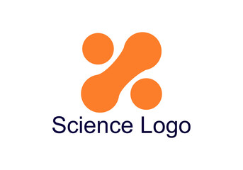 Science icon Moving Atoms,concept for laboratory, and Vector Logo