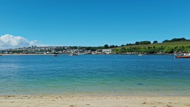 View from Daymer Bay of Padstow, Cornwall, UK