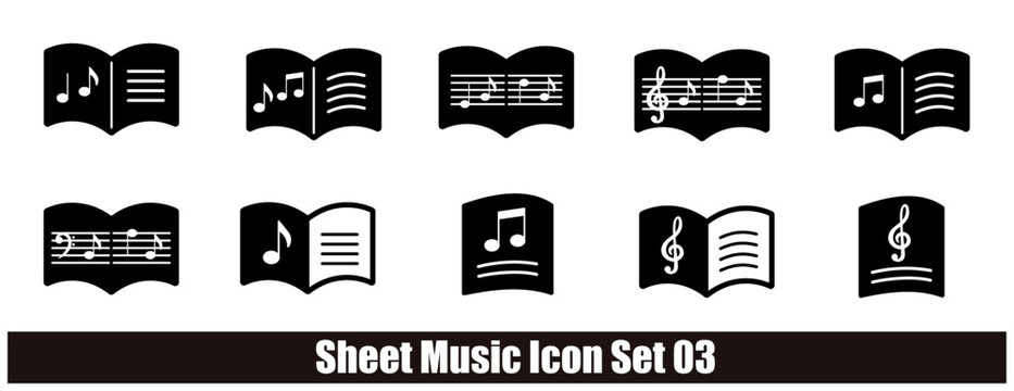 Sheet Music Icon Set 03