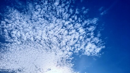 Aesthetics blue sky with clouds