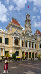 Fototapeta premium Hotel de ville d'Ho Chi Minh ville