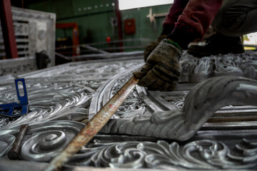 Craftsman Measuring Decorative Cast Aluminum Gate Panel