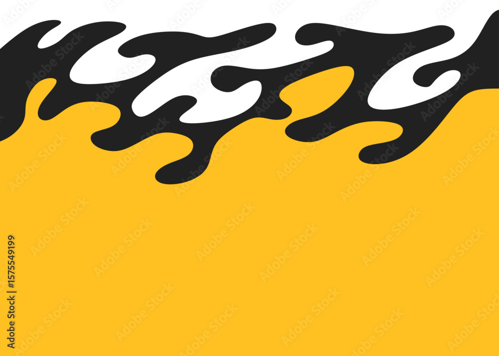 Poster abstract background with wavy line pattern and with some copy space area
